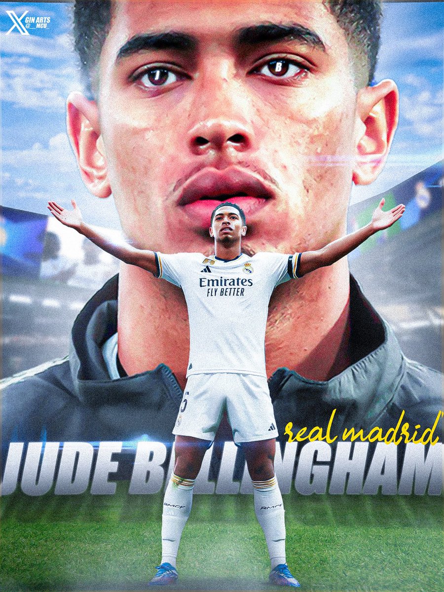 __mcu_'s tweet image. JUDE BELLINGHAM poster design by me

Thoughts always important 🤍

#designer #desigh