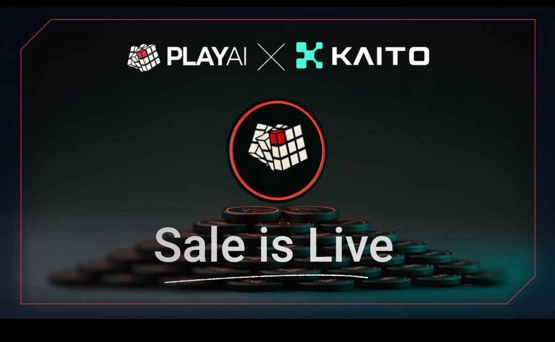 GN Kaito fam!

The <a href="/playAInetwork/">Play AI 🎲</a> public sale is happening now on <a href="/KaitoAI/">Kaito AI 🌊</a>'s Capital Launchpad! Don't miss your chance to get the $PLAY token and bonus rewards.

The sale ends Sept 15th!