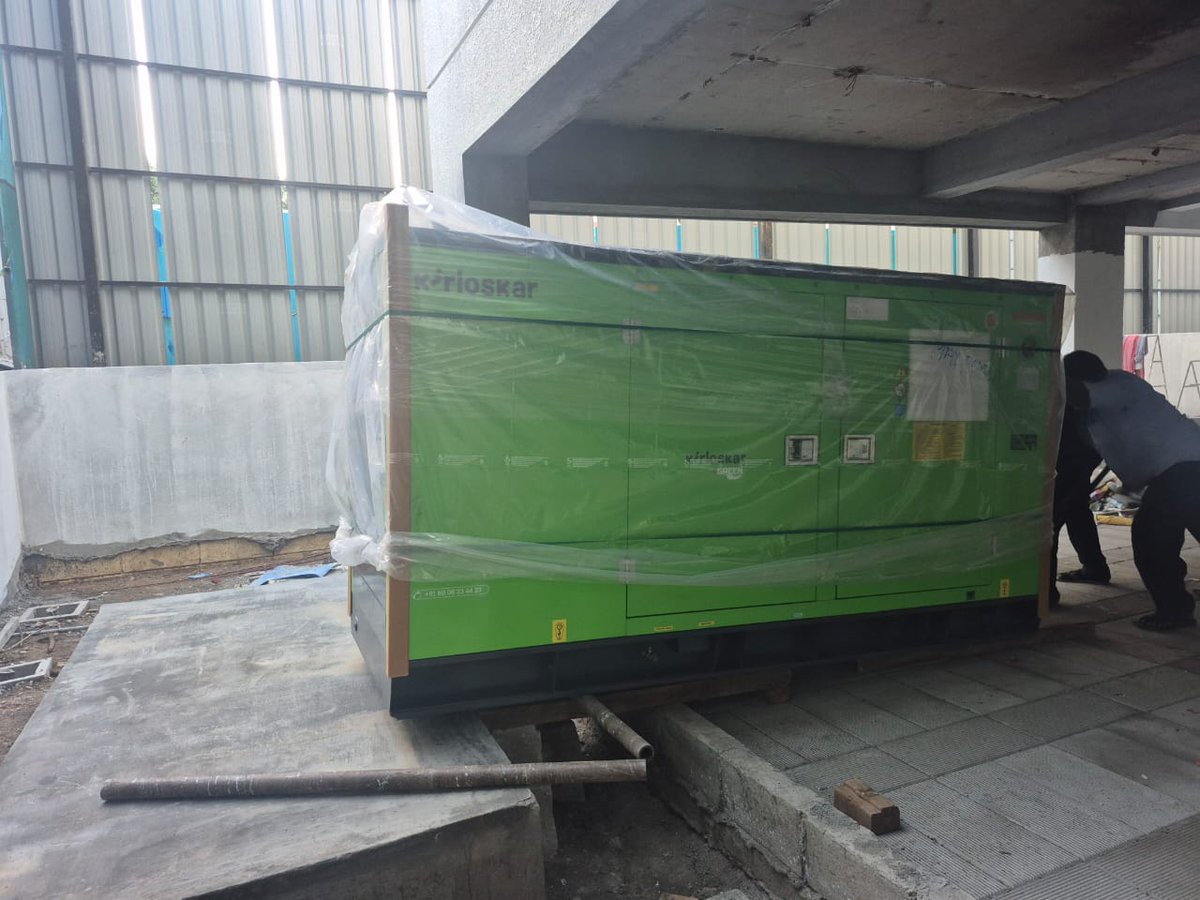 maxpowerservice's tweet image. 🚀 Recent Supply Update! 🚀

We have successfully supplied 45kVA Kirloskar Powergen Diesel Generators at Adyar, Chennai, Tamil Nadu.

For more details, visit 🌐 maxpowerservices.com or 📞 call us at 9392836363.

#MaxPowerServices #KirloskarDG #DieselGenerator #PowerSolutions