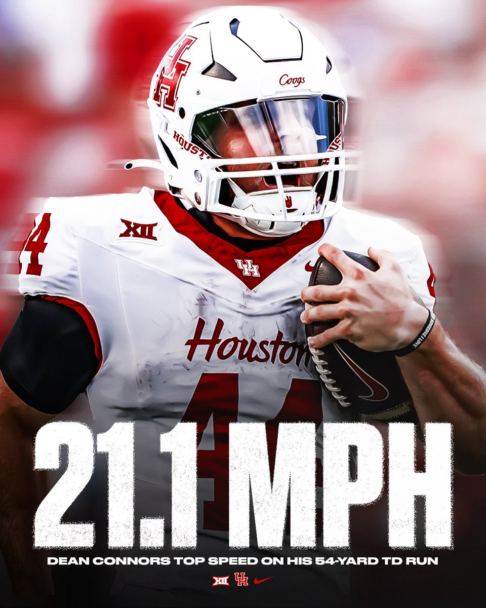 UHCougarFB's tweet image. Confirmed: @deanconn0rs is FAST 💨