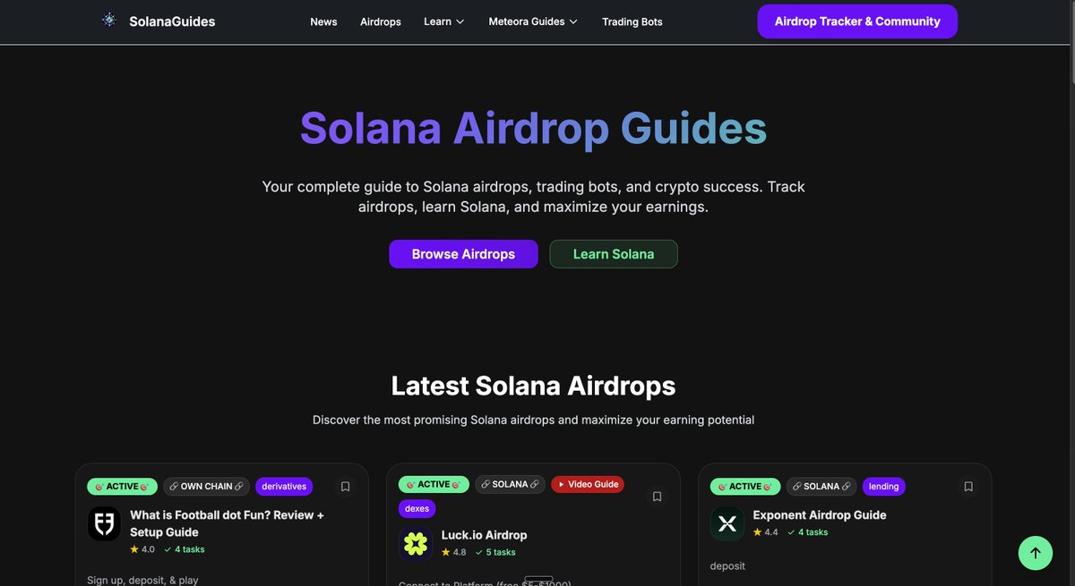 Been quiet for a bit while the trenches had less runners but I have also been working on revamping my website in the mean time solanaguides.com 

🔸Completely reworked the UI
🔸Added a section where I can have all my <a href="/MeteoraAG/">Meteora</a>  videos
🔸 More responsive and easier to edit