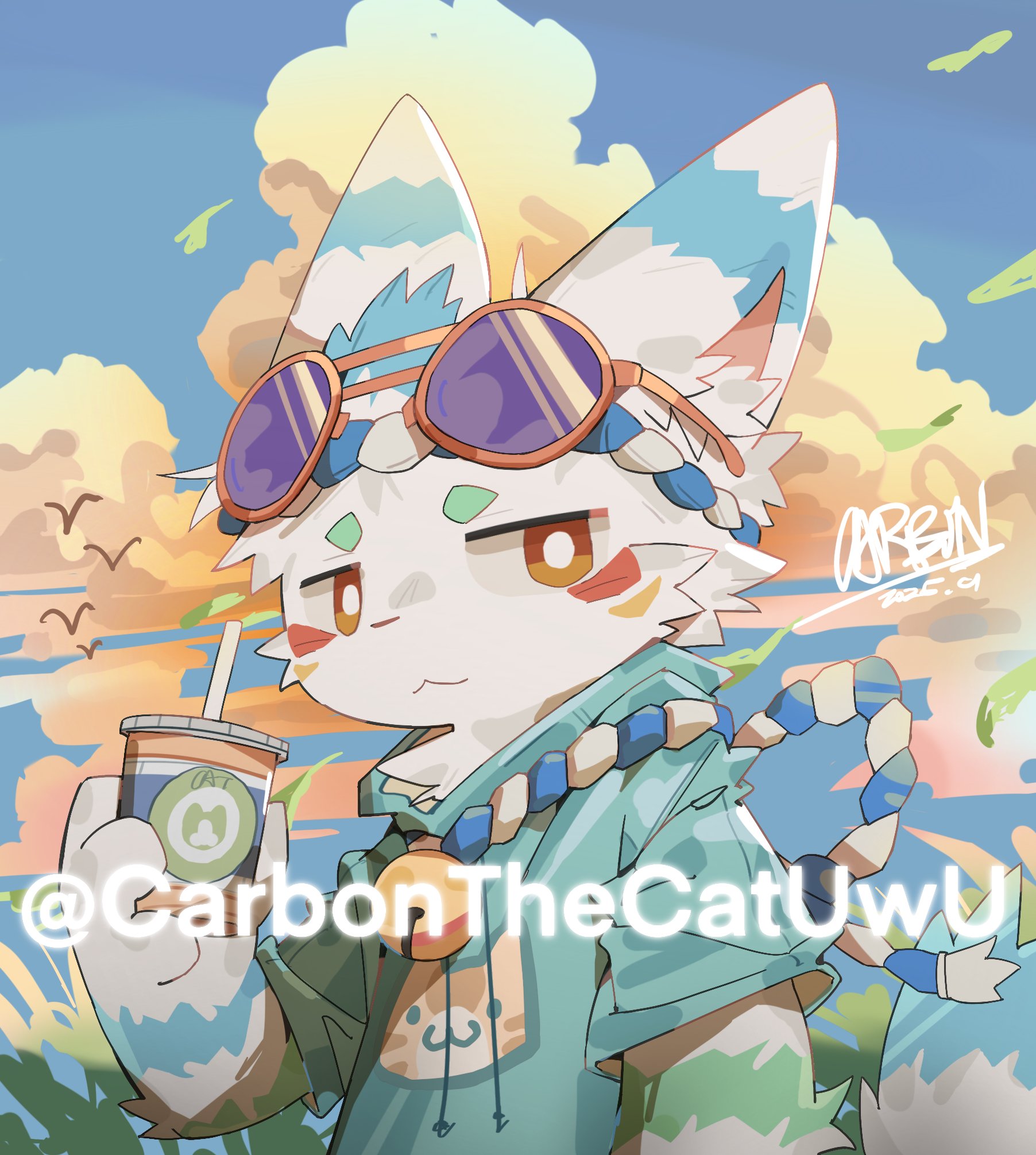雪豹　ゲン　猫　原画 雪豹 ゲン 猫 原画 Snow leopard's Fuku-chan