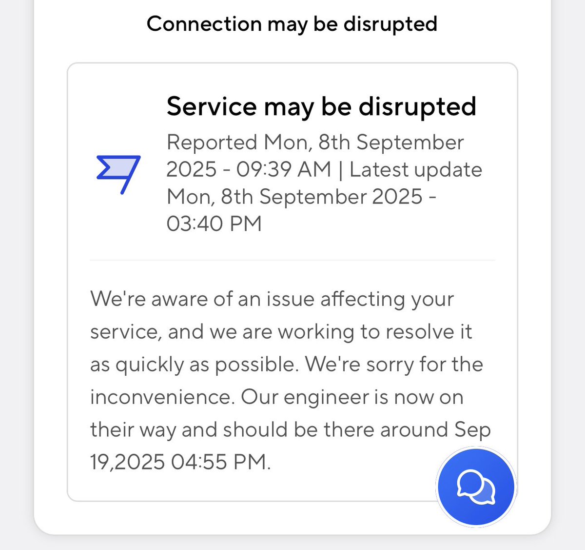 TCaredda's tweet image. WHAT?!?!?!
@Hyperoptic, what you playing at?!
When is your engineer due?