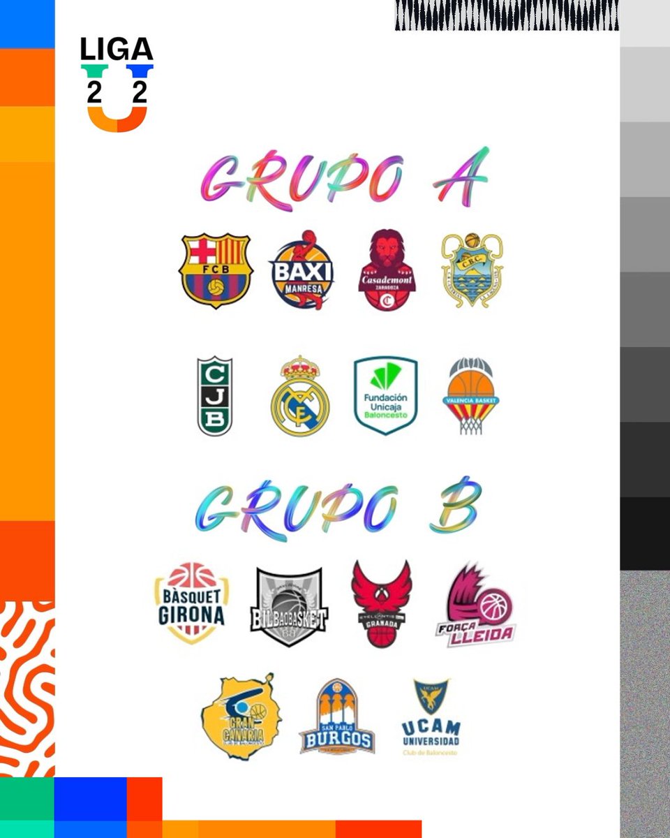 Así quedan los dos grupos para la Fase 1 de la <a href="/Liga_U22/">Liga U</a>
