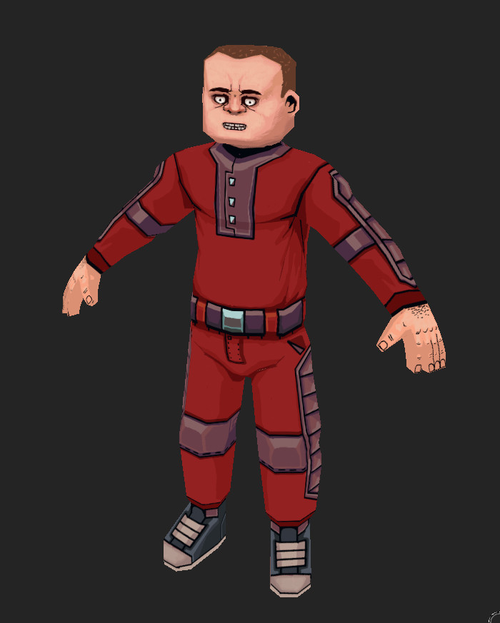 Finally done! My first ever character texture)

#indiegame #idiedev #gameart #gamedev #3D