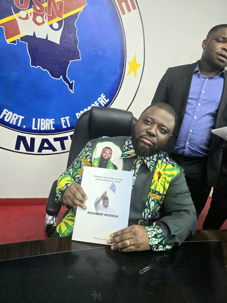 ✍️🏿En tant que Président National de l’Alliance pour les Actions Citoyennes, je me félicite d’avoir signé, aujourd'hui, la nouvelle Charte de l’Union Sacrée de la Nation <a href="/unionsacreerdc/">Site officiel de l'Union Sacrée de la Nation</a>.
Cet engagement n’est pas qu’un acte politique : il incarne les idéaux qui fondent notre Parti