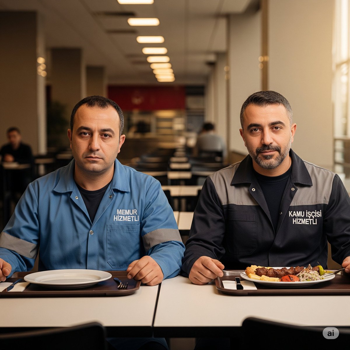 Memur da insan kardeşim!
Memur da işçi gibi acıkıyor öğle yemeği yiyor. 
Ama Devlet İşçiye 261₺ Yemek Yardımı öderken, Memura hiç ödeme yapmıyor!!

Adalet bunun neresinde? 
İşçiye aylık  5.742 TL Nakdi yemek ücreti ya da ücretsiz yemek Memura da verilsin.
#MemurlaraEkProtokol