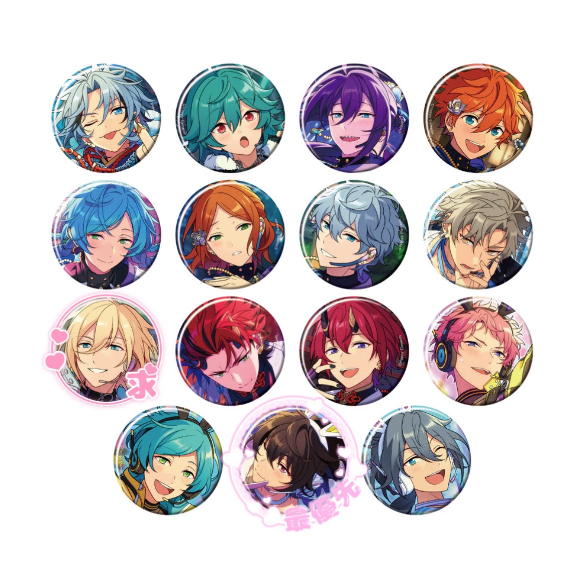 x_x_mmb's tweet photo. 【交換、譲渡】 あんさんぶるスターズ あんスタ
コレクション 缶バッジ idol side
15BOX予約済み

譲》 維吹 ライカ マヨイ スバル 奏汰 ゆうた 泉 晃牙 紅郎 司 宗 ニキ

求》 ☆5は定価、☆4は単体220円でお譲り可
凛月＞英智(友人分)  
    
・同レア同士の交換を
※半額or全額前払い必須
▶︎▷ https://t.co/rBuPxV6NWY
