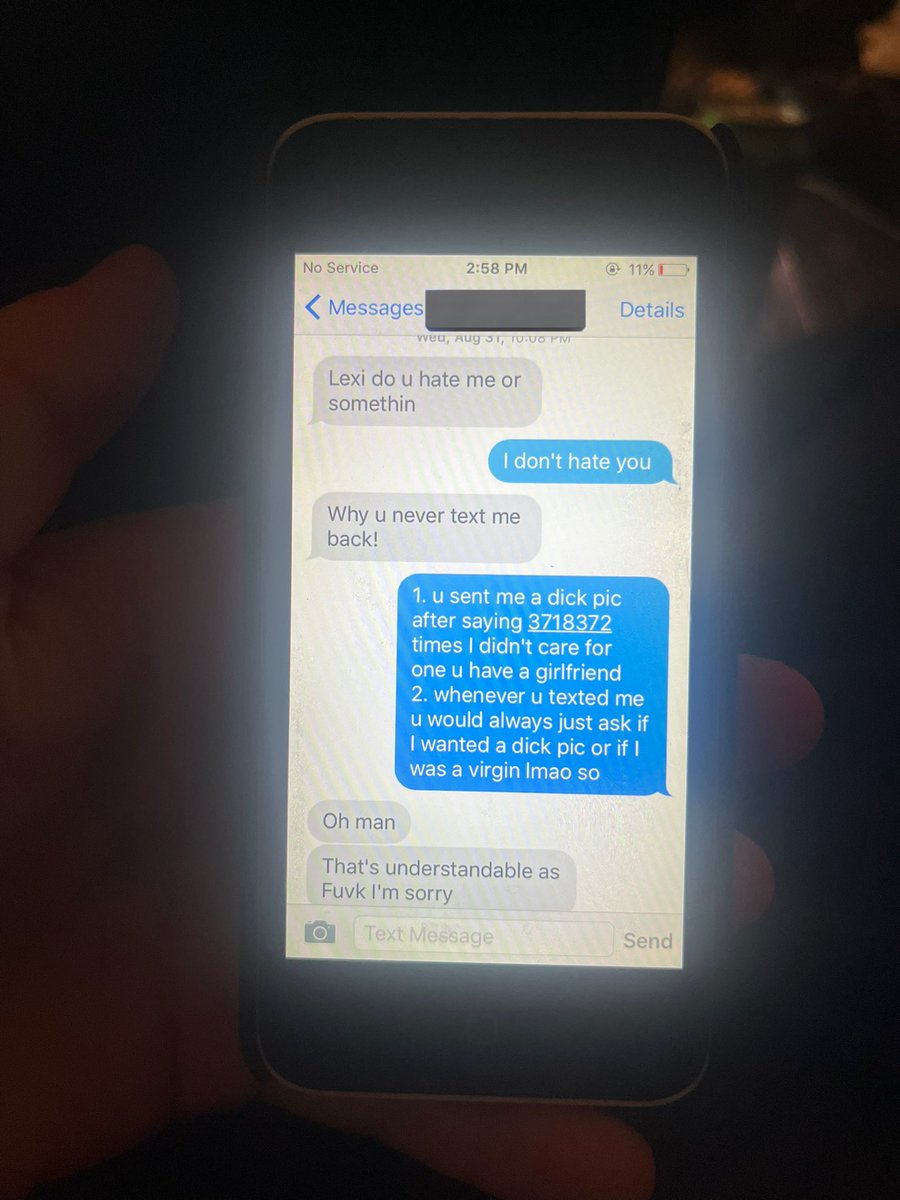 Charged my old iphone from high school and found some really good conversations