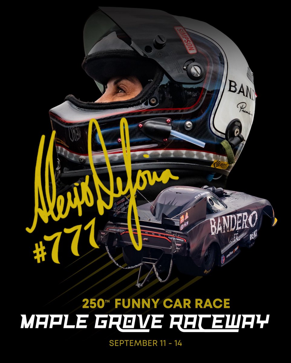 This weekend at <a href="/maplegrove1320/">MapleGroveRaceway</a>, Alexis DeJoria lines up for the 250th time in a Funny Car! 💥

A milestone built on grit, fire, and pure horsepower. From her first pass to this moment, she’s never backed down, and she’s not about to start now. 😤