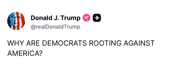 Because when America fails, Democrats win.