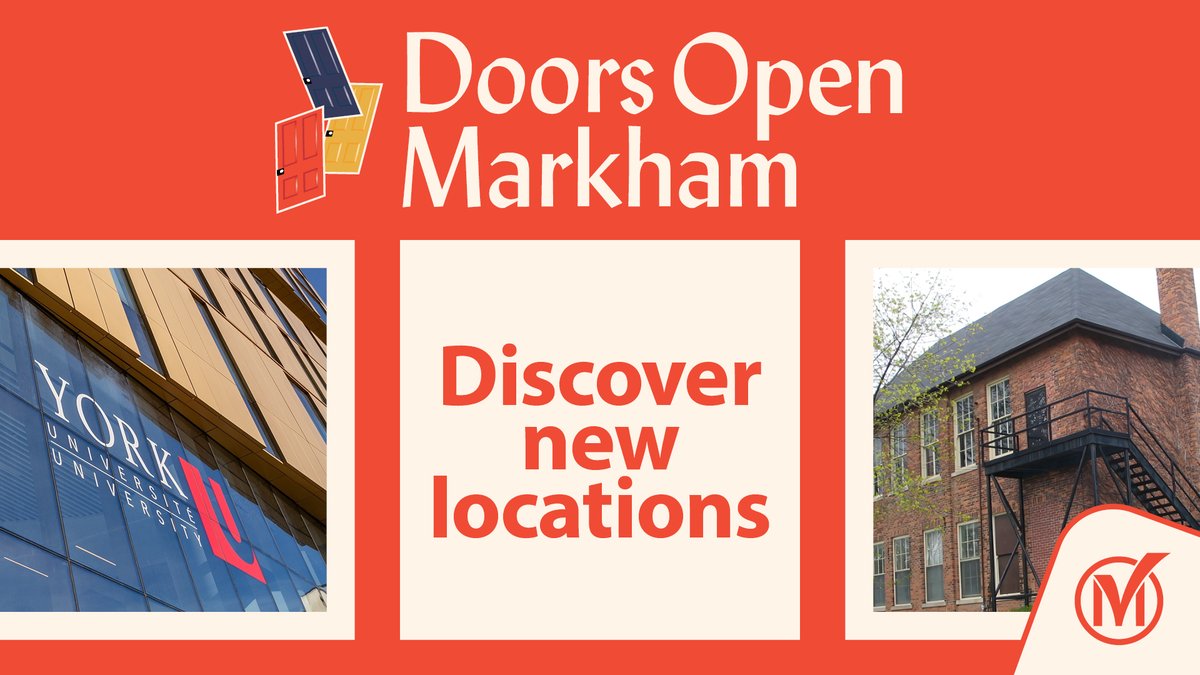 In addition to fan favourites, Doors Open Markham 2025 features brand-new locations that highlight the city’s hidden gems and modern landmarks. 

From historic building to innovative campuses—you won’t want to miss what’s new this year. 

Explore the full lineup: