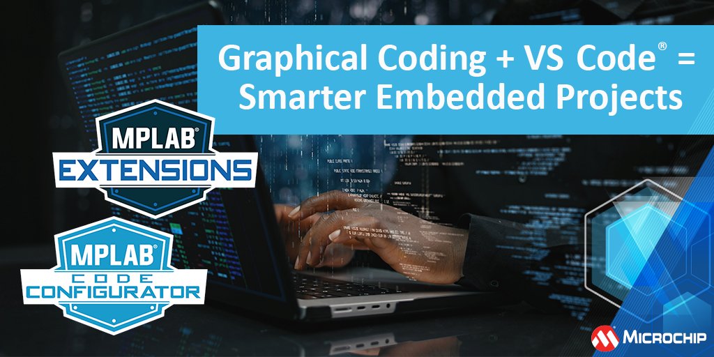 MicrochipTech's tweet image. MPLAB® Code Configurator (MCC) is available with our MPLAB Extensions for VS Code®. This extension brings the intuitive, graphical programming environment you love to VS Code. Learn more about MCC in VS Code: mchp.us/4o0qPmQ. #EmbeddedDevelopment #VSCode #MPLAB