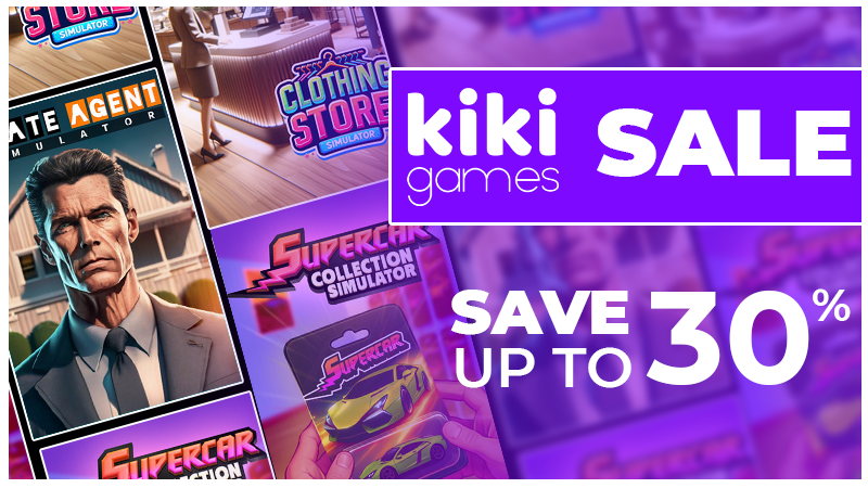 Big Celebration Sale! 🎉

Dear Players,

To thank all Clothing Store Simulator fans and celebrate the full release of Supercar Collection Simulator 1.0 🚗💨, 

We have an exclusive offer for you this special week:

Clothing Store 30% OFF! ⏳ Only for 1 week – don’t miss it! 

⏳