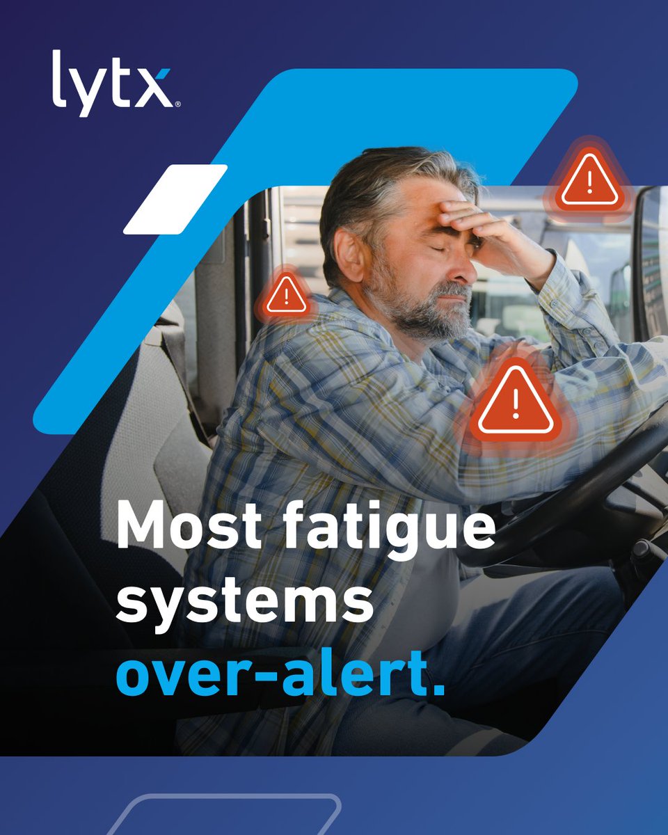 lytx's tweet image. AI alone isn’t enough.

Lytx combines AI + MV + professional review for proactive fatigue detection with greater precision.

🔗 bit.ly/46olvD1 

#FleetTech #FatigueDetection