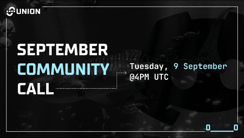defimaestro90's tweet image. zkgm 🦈 

I'm excited for @union_build community call coming up tomorrow. 

Hoping to get more information from the team about what's cooking. 

Will $U be there?