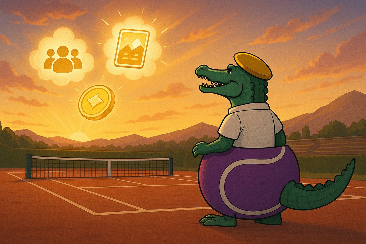 “Not a GOAT. The Croco GOAT.”🐊🎾✨

Yesterday, he watched the birth of web 3 and the same from the shadows...

Today, he looks toward the future:

👥 A strong community
🎨 An NFT collection
🪙 A legendary meme coin

Croco-Goat is not just a witness of history.
He’s ready to