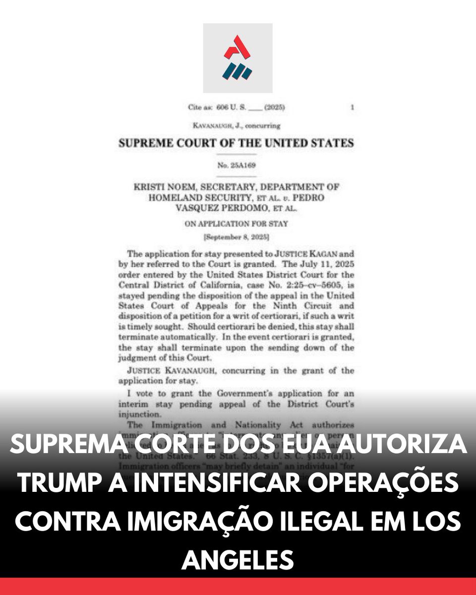 Suprema Corte dos EUA autoriza Trump a intensificar operações contra imigração ilegal em Los Angeles

A Suprema Corte dos EUA acaba de dar sinal verde ao presidente Trump para retomar operações em larga escala contra a imigração ilegal em Los Angeles.

Com informações de