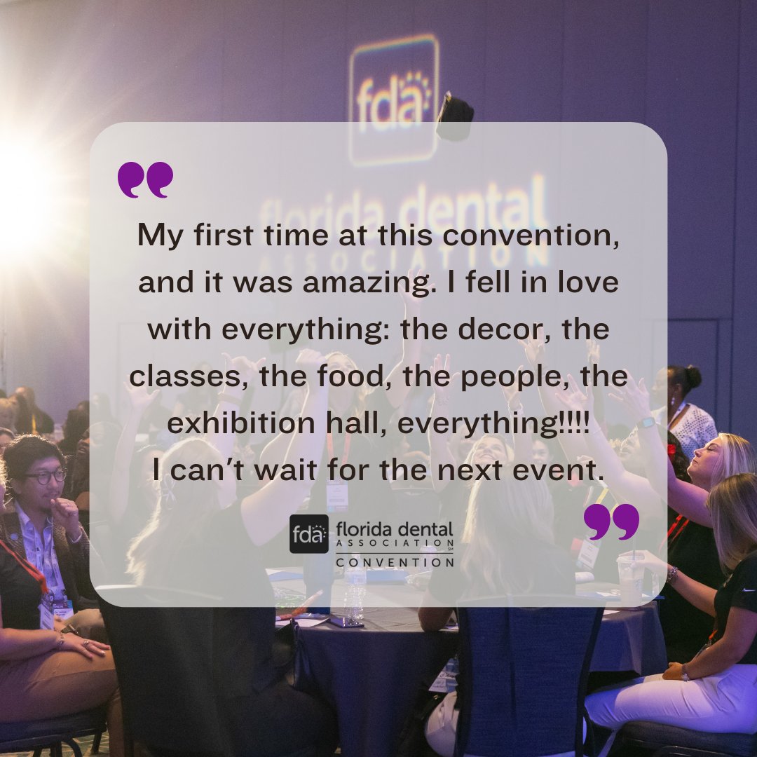 First-time attendees can’t get enough! From inspiring classes to incredible networking, our convention leaves everyone wanting more. Are you ready to experience it for yourself? Make plans to attend #FDC2026 in Orlando on June 25-27.  #NotYourAverageDentalMeeting #FDCYouSoon