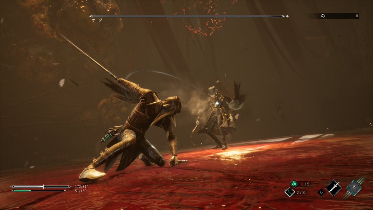 purini7120's tweet image. 今日からThymesia\( ﾟ∀ ﾟ)/

パリィ楽しい…SEKIRO×ブラボと言われてるの納得(;//́Д/̀/)'`ｧ'`ｧ
オーダさん強くて苦戦中_(:3 」∠)_
 #Thymesia