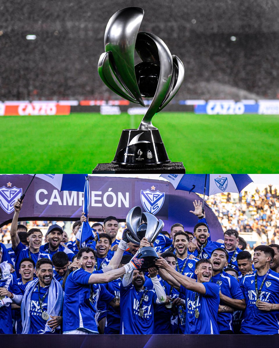 💰🇦🇷 VÉLEZ ganó 100.000 DÓLARES como PREMIO por ser campeón de la SUPERCOPA ARGENTINA.

⚠️ Para tomar dimensión, esta es la ganancia por ganar la MISMA COMPETENCIA en otros países:

🇧🇷 Supercopa de Brasil: €2,2M.
🇩🇪 Supercopa de Alemania: €5M.
🇪🇸 Supercopa Española: €9M.
🇮🇹