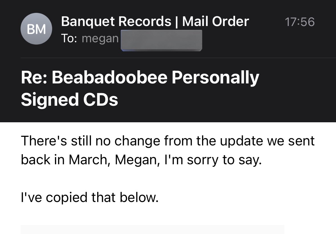 megs (@cardqns) on Twitter photo well sigh. <a href="/beabad00bee/">beabadoobee</a> if thereโs anything your team can do such as finding these cds and signing them and sending them back to banquet so they can send them out iโll be eternally grateful please girl๐ญ๐ญ๐ญ๐ญ well sigh. <a href="/beabad00bee/">beabadoobee</a> if thereโs anything your team can do such as finding these cds and signing them and sending them back to banquet so they can send them out iโll be eternally grateful please girl๐ญ๐ญ๐ญ๐ญ