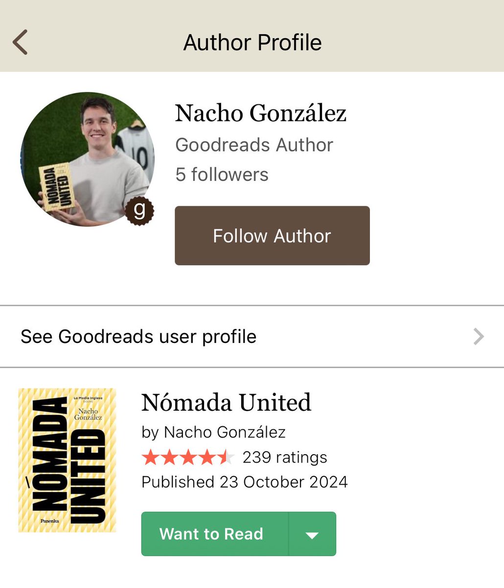 nacho8gonz's tweet photo. Amigos, ahora que me han verificado tras rechazarme diez veces y que por fin me han borrado del perfil libros de poesía y geografía que no eran míos (ojalá 🚬), nos vemos en Goodreads. Para una red social en la que aparezco como autor de algo útil, tenía que compartirla. https://t.co/MKVpCRAuvX
