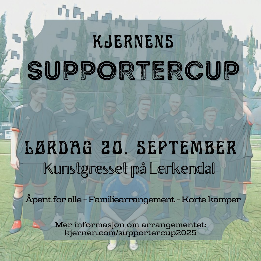 Har du husket å melde på laget ditt til årets Kjernencup? 🏆
🚨Påmeldingsfrist søndag 14. september 🚨