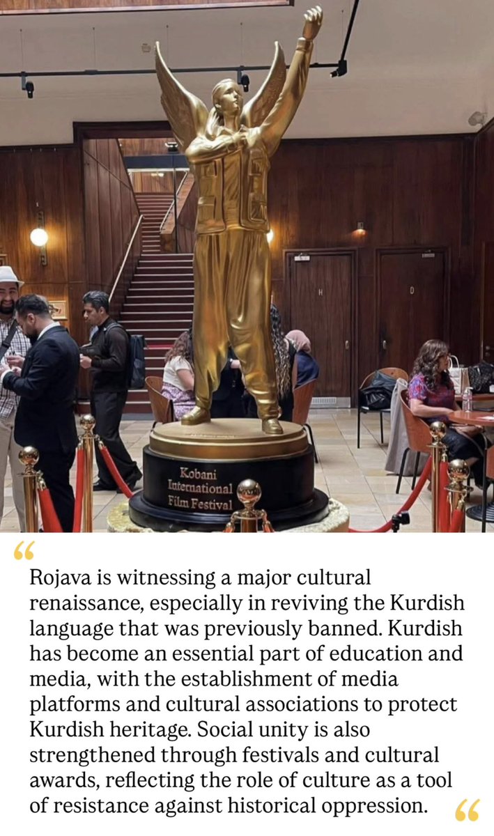Eli_Rojava's tweet image. Cultural Renaissance in Rojava: Reviving Language and Heritage as Resistance☀️

#Rojava 
#StandWithRojava
#KurdishCulture 
#FreedomOfLanguage 
#KurdishIdentity 
#SDF_RaisedTheVoiceOfPeoples