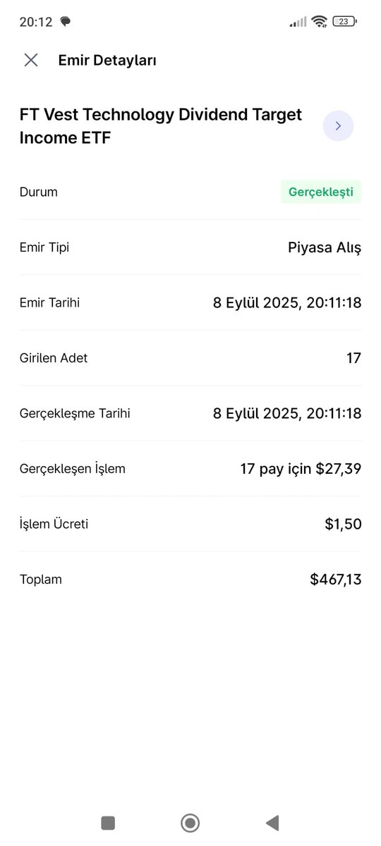 sufizane's tweet photo. Yurt dışı temettü portföyüme bir süredir #TDVI eklemeyi planlıyordum. 

Parçalı alıma uygun olmadığı için net karar veremiyordum.  

Fakat iyi yönetilen bir ETF olduğunu düşündüğüm için daha fazla bekleyemedim. 

Bereketli olur inşallah. https://t.co/ofLBwvH8HR