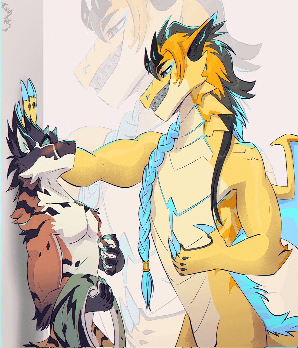 Maybe I could get a break? I can give y'all some tasty dragon art 🥺