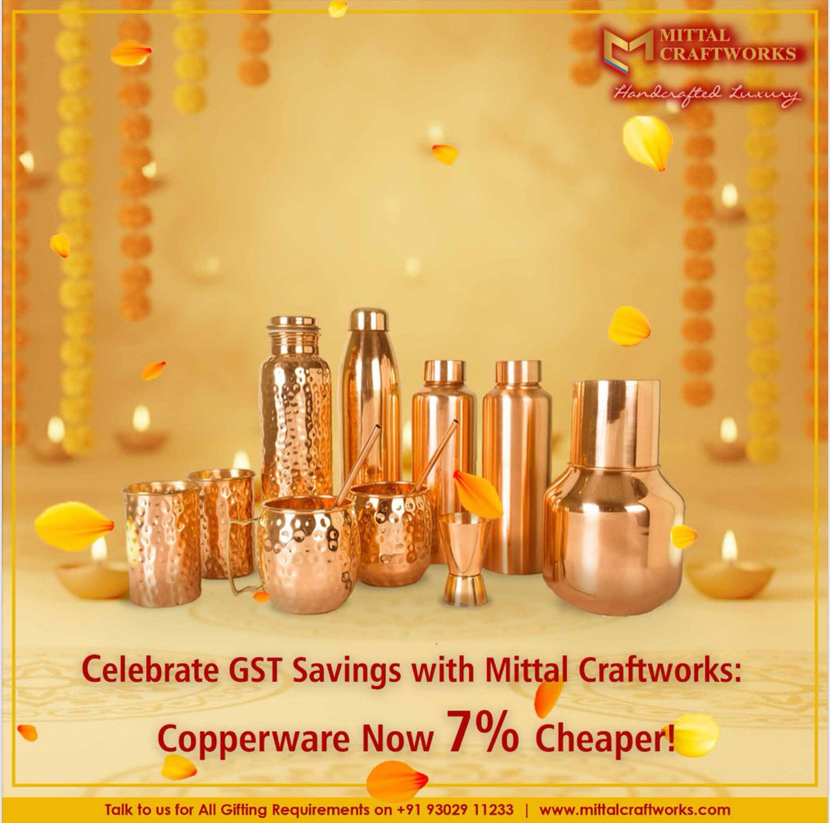 MittalCraftwork's tweet image. 3/3

✨ Shop now at mittalcraftworks.com and embrace a stronger, inclusive India!

 #GST2Reform #MittalCraftworks #Copperware #FestiveVibes #MakeInIndia #GSTReforms #gst