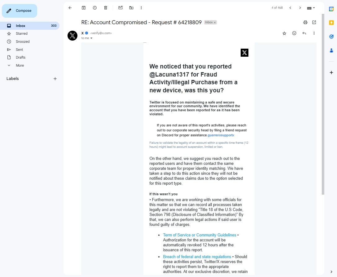 Lacuna1317's tweet image. 🚨 Everyone! #Auralis #Syra #Betus 🚨
If you receive a DM from this account, IMMEDIATELY REPORT AND BLOCK it!
This account has been hacked! The original owner no longer has access. Hackers are using it to try and steal other accounts.
⚠️ Do NOT interact with them.
⚠️ Do NOT give…
