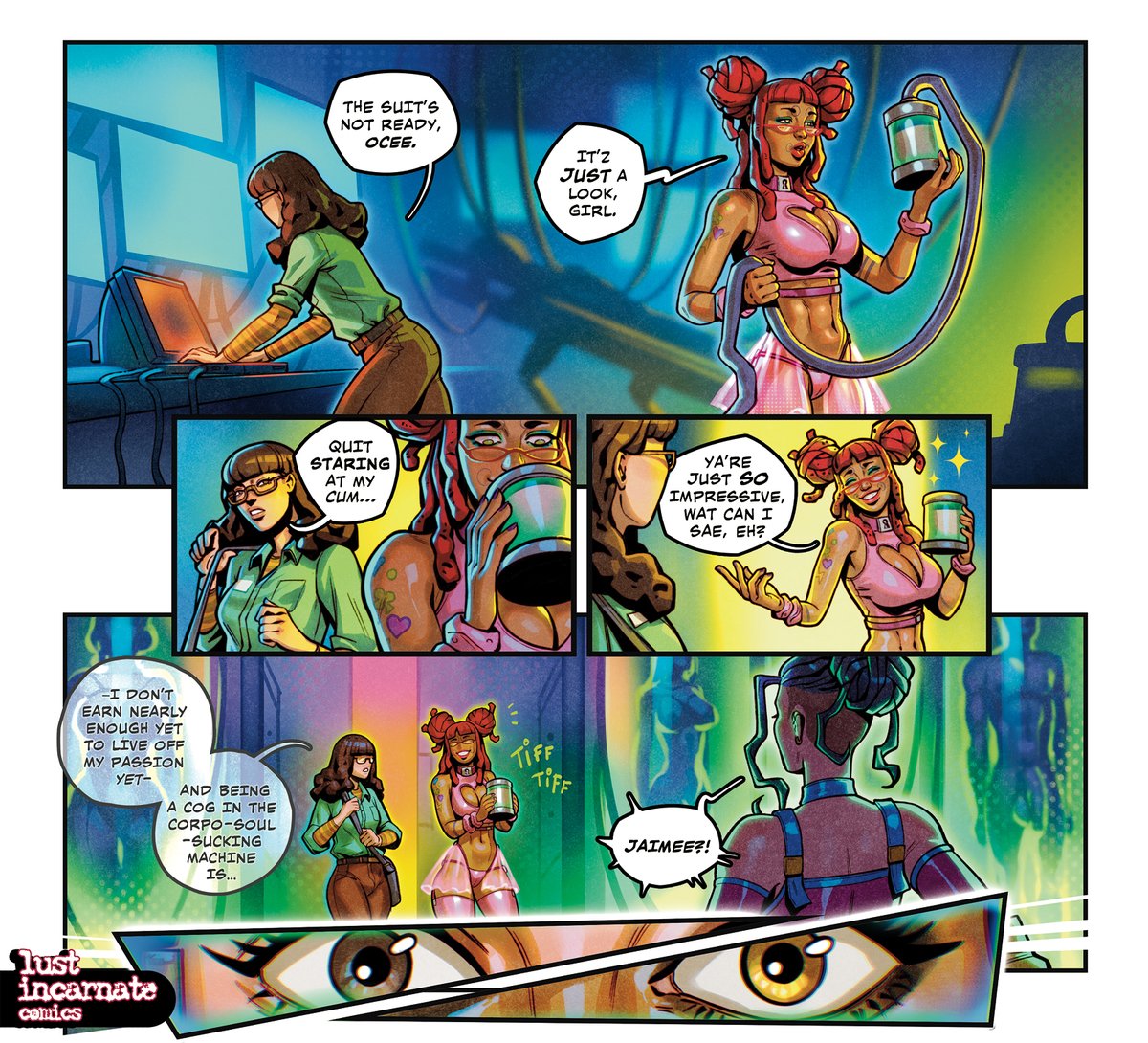 The final page of our collab with <a href="/SensualStroke/">SensualStroke 🔞</a>, LOVE &amp; CIRCUITRY, is finally out! It's soooo cute! 😍💕