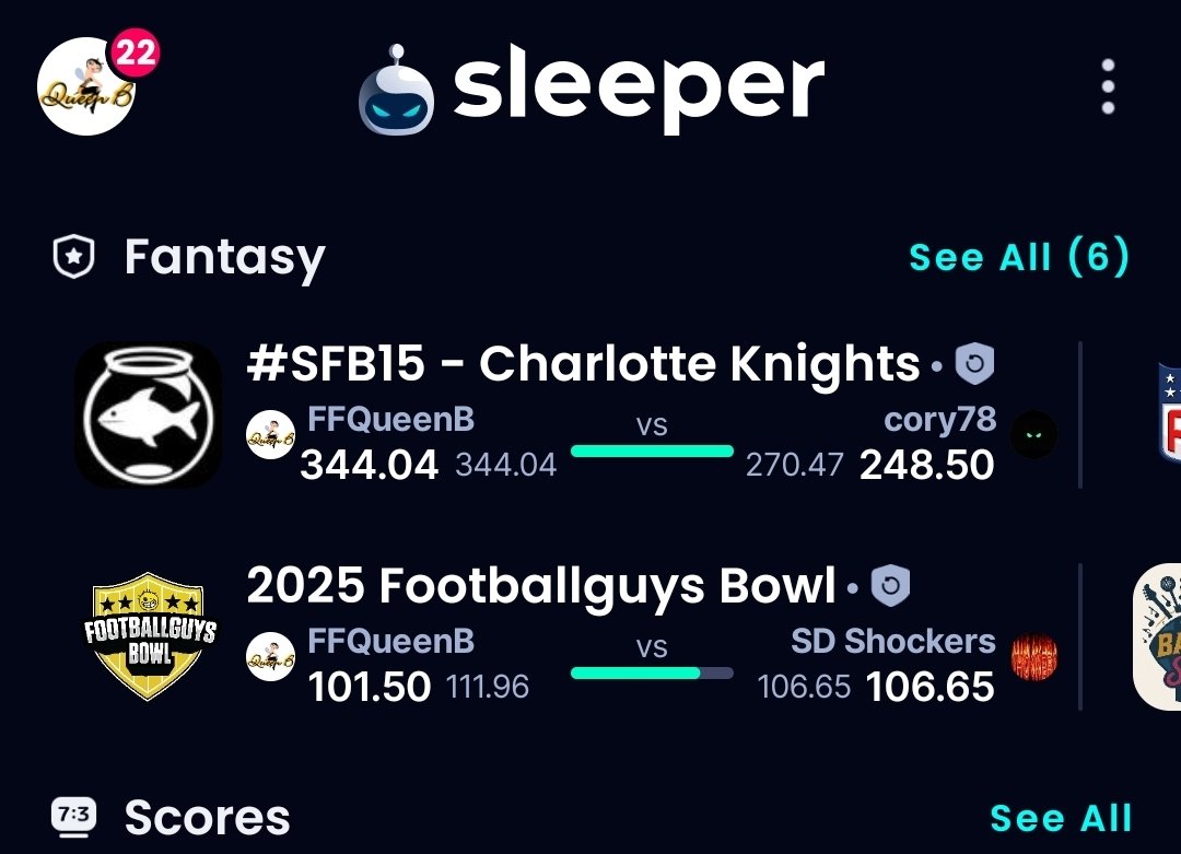 Anxiously awaiting the #SFB15 Week 1 Leaderboard  😊 <a href="/ScottFish24/">Scott Fish</a>
