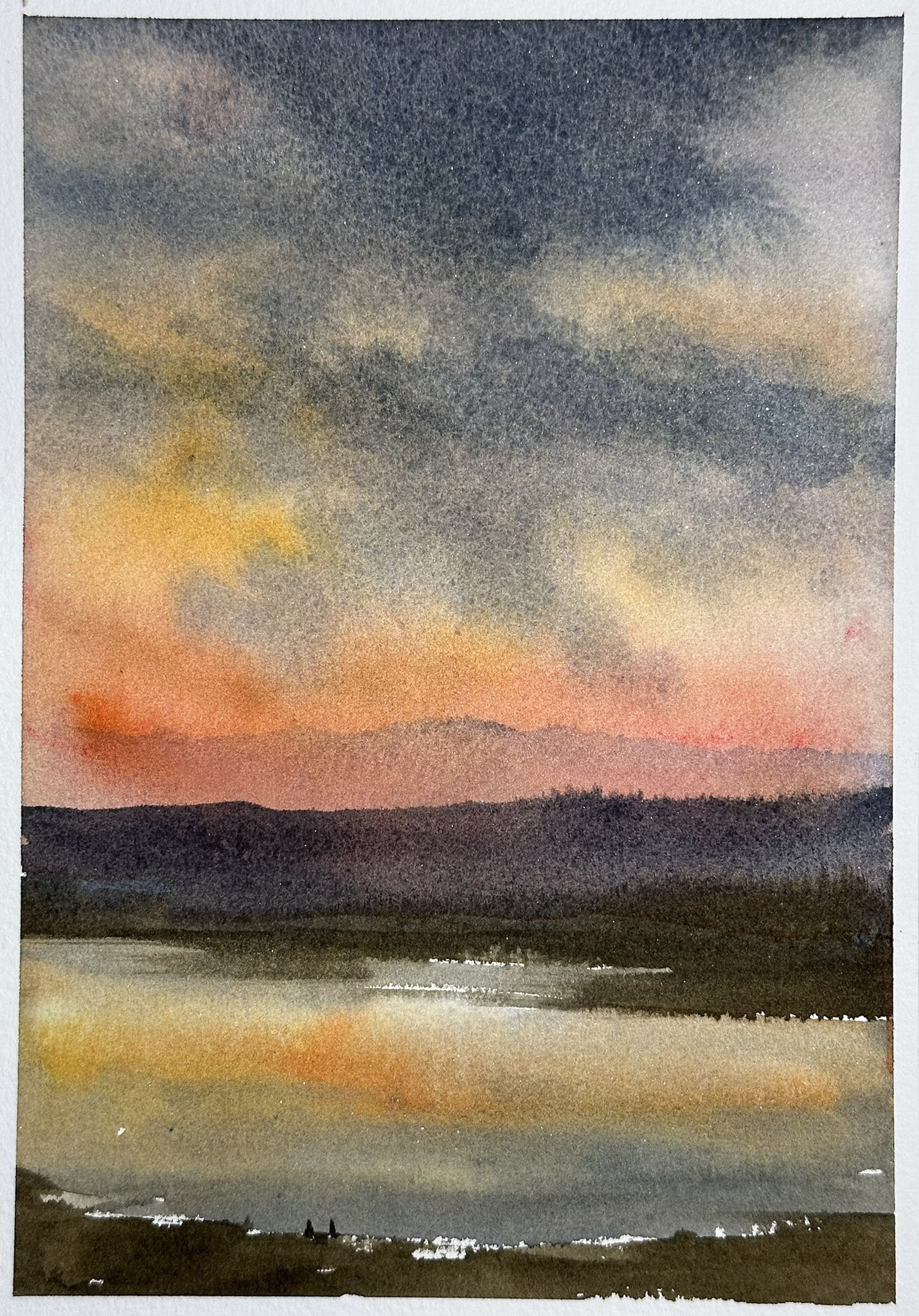 水彩画「小網代湾」 水彩画「小網代湾」 水彩画「小網代湾」