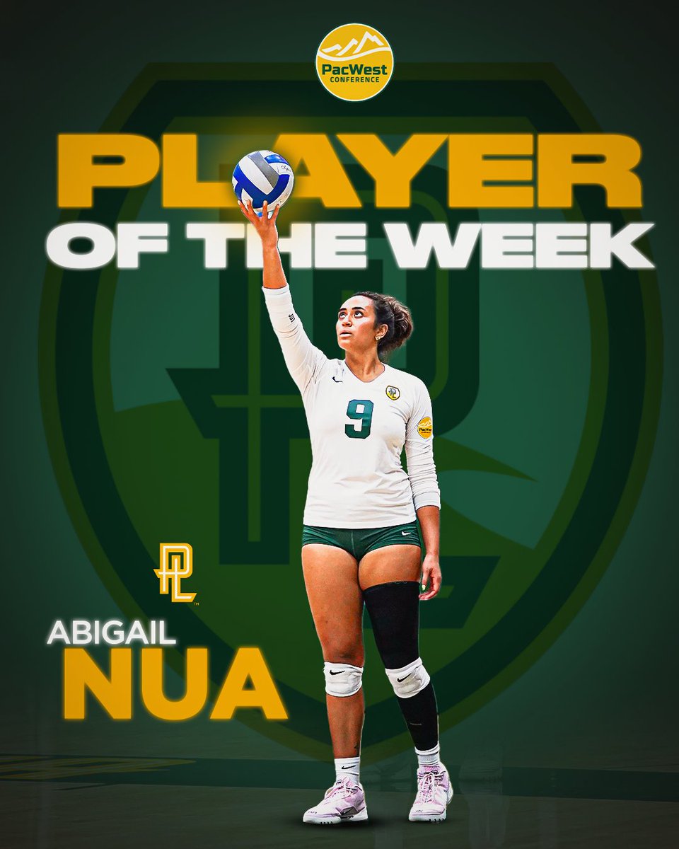 PLNU Sea Lions (@plnusealions) on Twitter photo Abigail Nua is <a href="/ThePacWest/">PacWest Conference</a> Player of the Week ππ
Nua recorded 64 kills across three matches, as #16 Point Loma opened the season 2-1 at the San Diego Invitational.
#GoSeaLions Abigail Nua is <a href="/ThePacWest/">PacWest Conference</a> Player of the Week ππ
Nua recorded 64 kills across three matches, as #16 Point Loma opened the season 2-1 at the San Diego Invitational.
#GoSeaLions