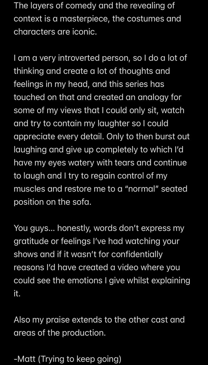 mattjkfarmer's tweet image. Dear @RealDMitchell @arobertwebb and the rest of the production crew. Please take a minute to enjoy my brief but brutal analysis of your latest show (spoiler alert: it’s positive)

BRUTAL REVIEW #mitchellandwebbarenothelping