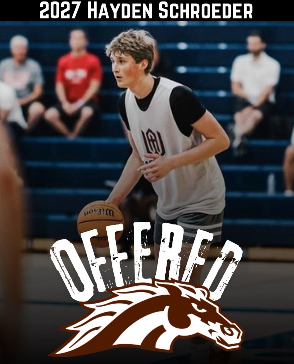 2027 Hayden Schroeder picks up offer from Western Michigan🟤🟡 <a href="/Hayden_s23/">Hayden Schroeder</a> <a href="/WAwarriorsBBB/">Wheaton Academy Boys Basketball 🏀</a> <a href="/WolvesILL/">Illinois Wolves</a>