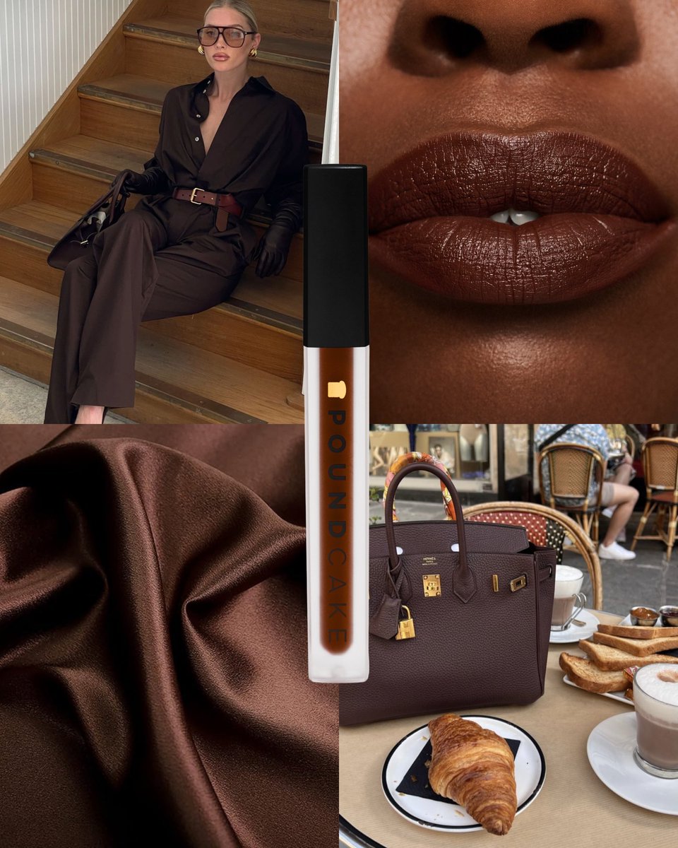 poundcake's tweet image. We expanded our Hero product, Cake Batter, into slight variations of brown with different undertones.

Each shade is made for a unique lip tone, so it always shows up as the desired color 🤎