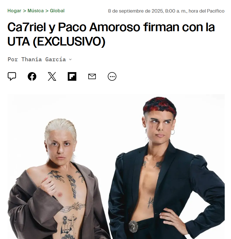 Ca7riel x Paco tweet media