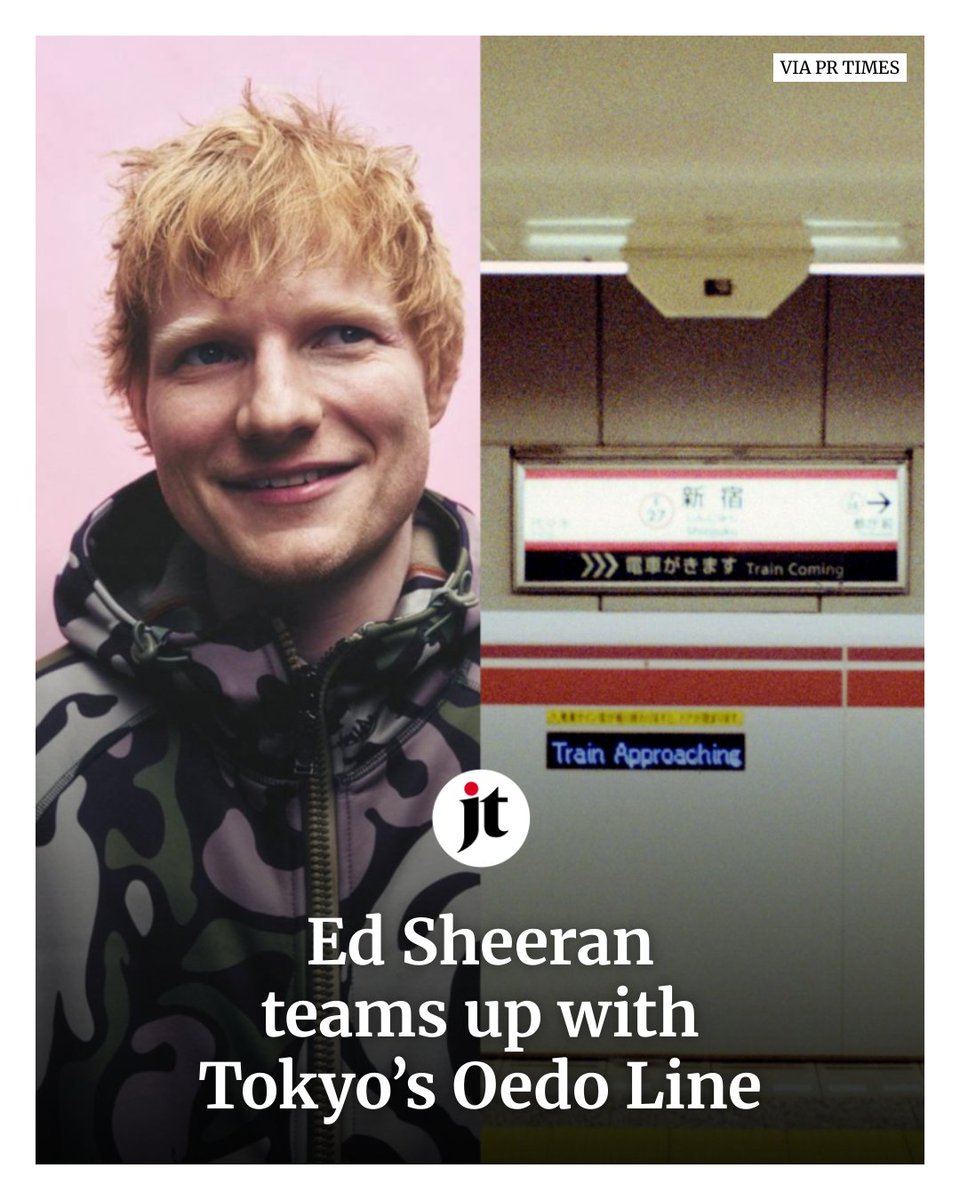 Tokyo fans can now ride the “Oh! Ed!” train — an immersive Ed Sheeran subway takeover for his new album “Play.” 👉 ebx.sh/dqDlVt