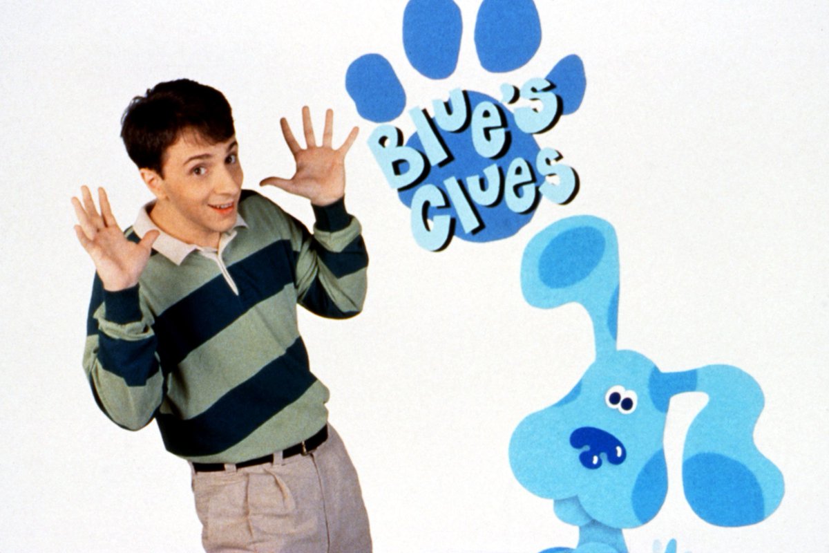 Trijosh1's tweet photo. 29 years ago....
"Blue's Clues" premiered.
#Nickelodeon #Nick #NickJr #BluesClues #BluesClues29 #BluesClues29thAnniversary #BC #BC29 #AngelaCSantomero #SteveBurns #DonovanPatton #MichaelRubin #AleishaAllen #NickBalaban #29yearsago #29thanniversary #happy29thanniversary https://t.co/KUwjyQPhQr