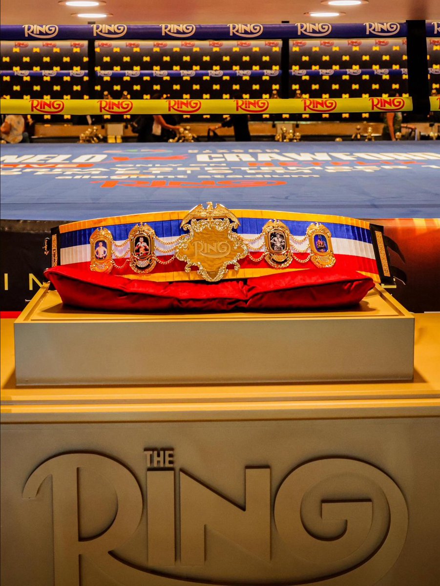The most prestigious World Championship belt in boxing history has always been the <a href="/ringmagazine/">Ring Magazine</a> belt! The winner between #CaneloCrawford will receive this special edition valued at almost $200K
“LET’S GET READY TO RUMBLE!”®
<a href="/Turki_alalshikh/">TURKI ALALSHIKH</a> <a href="/RiyadhSeason/">موسم الرياض | Riyadh Season</a> <a href="/netflix/">Netflix</a>