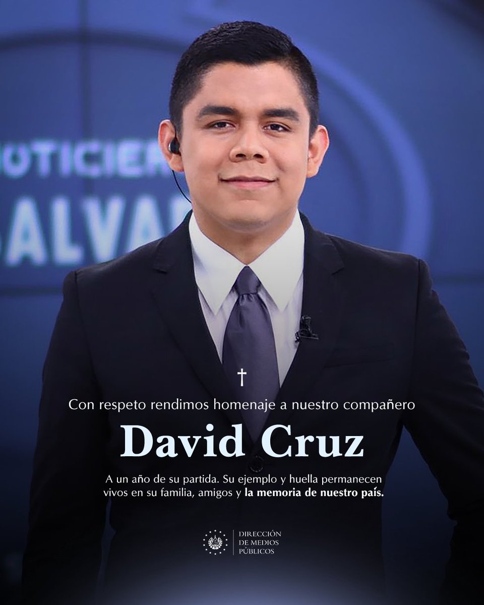 A un año de su partida, con mucho respeto, rendimos homenaje a nuestro compañero David Cruz. 

Su legado sigue vivo y hoy honramos su memoria.