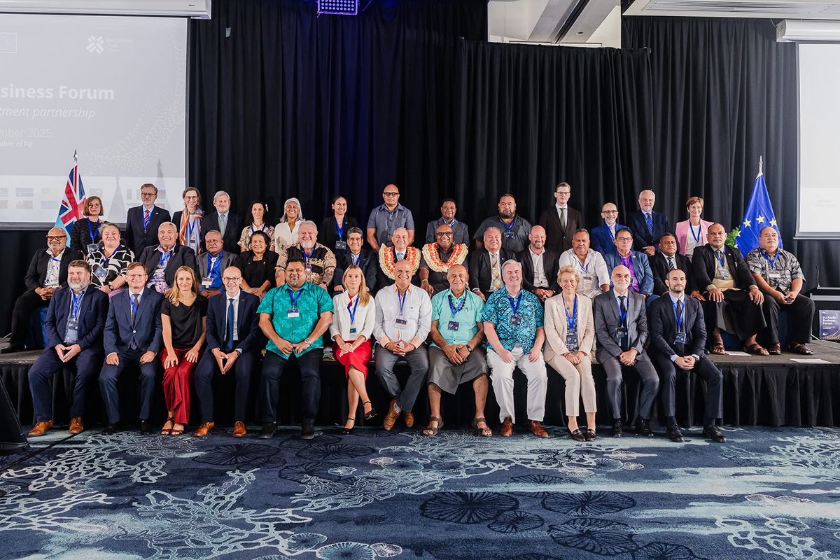 Les 5 et 6/09/25, #WallisetFutuna a participé au 1er EU-Pacific Business Forum à Fidji, aux côtés de la Nlle-Calédonie et de la Polynésie française.
👉renforcer les liens économiques entre l’Europe et les pays du Pacifique...⤵️
wallis-et-futuna.gouv.fr/Actualites/Par…
