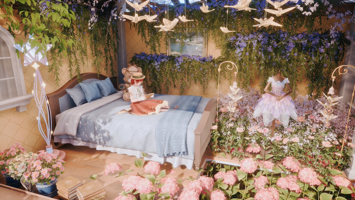 I made a small bedroom and fixed up the garden (I'm looking forward to unlocking more accessories and dyes). What do you think? I'd love to visit your islands 💗🌸💗🌸💗🌸💗🌸💗🌸💗🌸💗🌸💗
{#InfinityNikki  - #infinitynikkitwt}