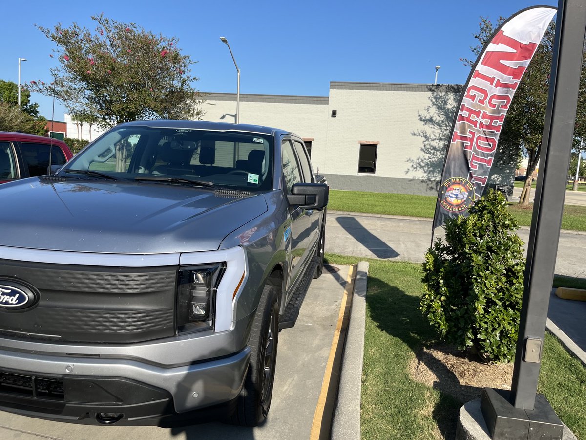NIcholls AD in his Lightning Truck Powered by Terrebone Ford to be in attendance at the Coach Rybacki show @ Big Mikes BBQ Thibodaux