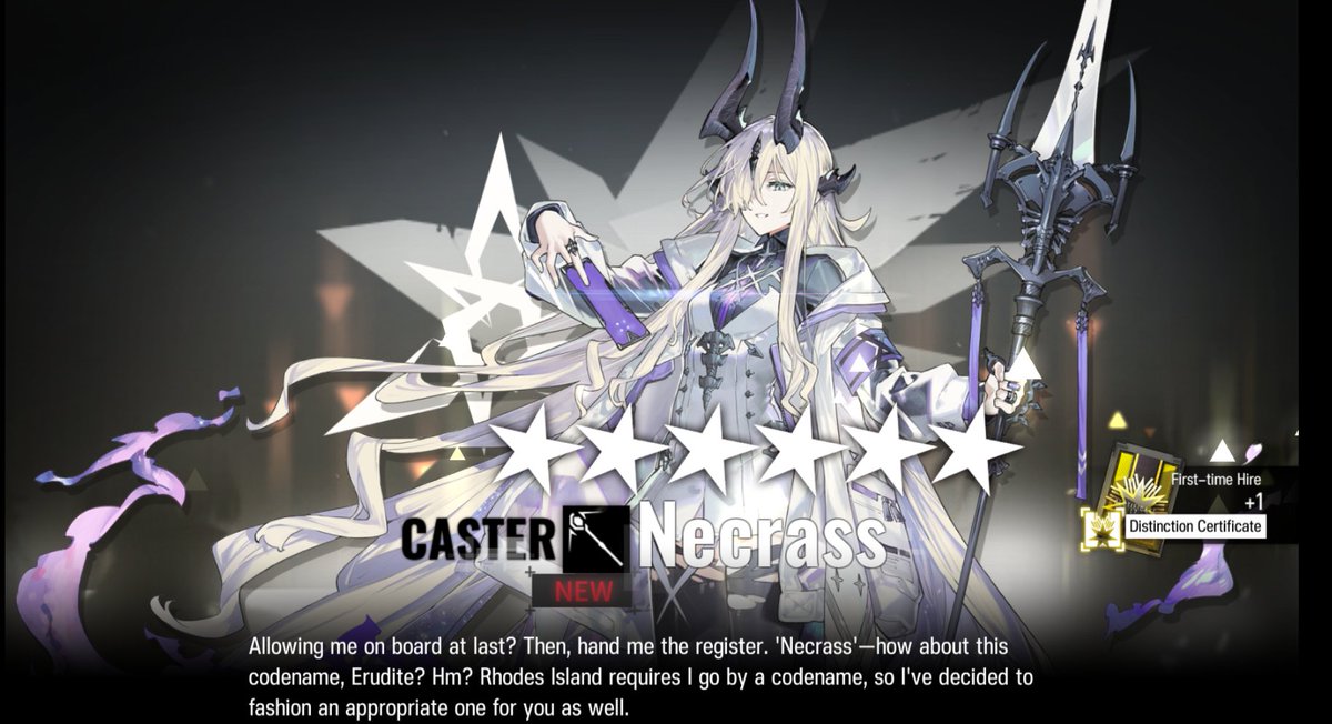 Tercer caster de 6* seguido voy a acabar jubilando a Eyja entre Blaze y Lappland y Necrass xDDD