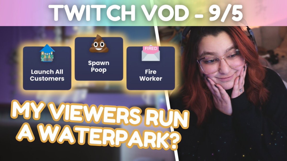 I think Waterpark Simulator is the funniest game Crowd Control has on their list

So much so, chat broke our CC record 💀

VOD is up on Youtube! 💦
youtu.be/9IDZsMPqjwE